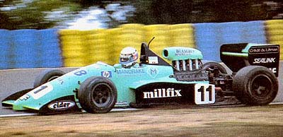 Deletraz drives his sickly coloured Lola to a podium finish at Le Mans.