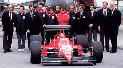 1988. BMS Dallara F188 launch.