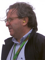 2002. Giuzeppe Lucchini watching for FIA GT Estoril race.