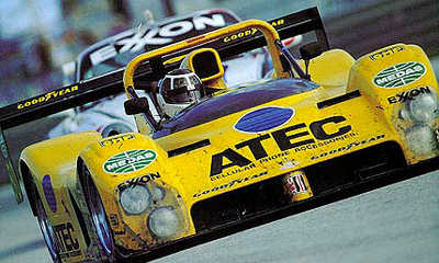 1995. IMSA. Barbazza driving Ferrari 333SP for Euromotorsports team in Sebring.
