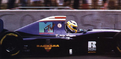 Jean-Marc Gounon on his way to recording Simtek's joint-best ever finish, 9th in the French GP. This was Gounon's first start for the team.